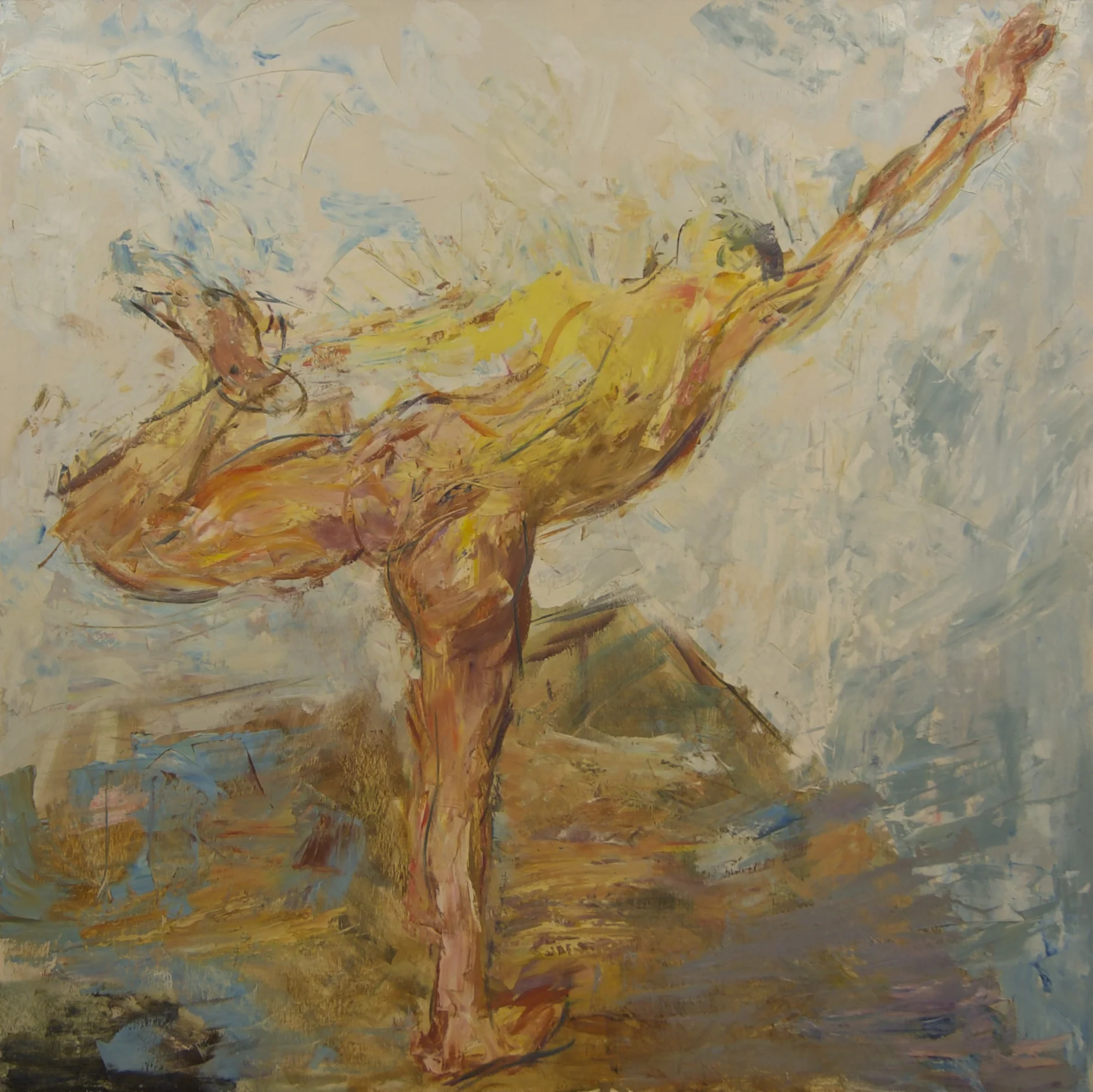 Yoga Series, Right Foot Dancer, 2001, 152 x 153cm
